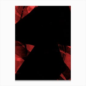 Abstract Red Black Canvas Print