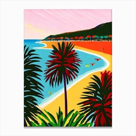 Palm Cove Beach, Australia Hockney Style Canvas Print