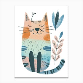 Pixiebob Cat Clipart Illustration 1 Canvas Print