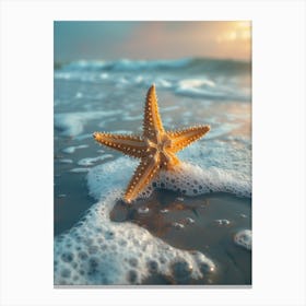 Starfish On The Beach 10 Canvas Print