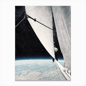 Sailing In Space Canvas Print