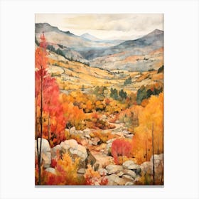 Autumn National Park Painting Sierra Nevada National Park Spain 2 Canvas Print