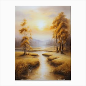 231.Golden sunset, USA. Art Print Canvas Print