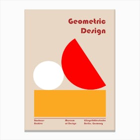 Geometric Design Bauhaus Canvas Print