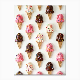 Ice Cream Art Poster Stampe su tela