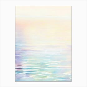 Water Ripples Lake Waterscape Gouache 1 Canvas Print