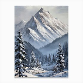 Snowy Mountains 6 Canvas Print