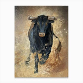 Black Bull Canvas Print