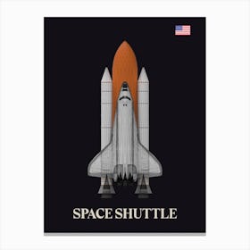 Space Serie Space Shuttle Canvas Print
