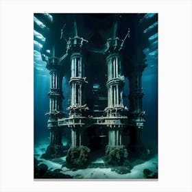 Underwater Structure-Reimagined Canvas Print