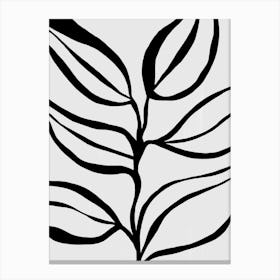 Abstract Leaves On A Branch Canvas Print