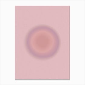 Circle On A Pink Background Canvas Print