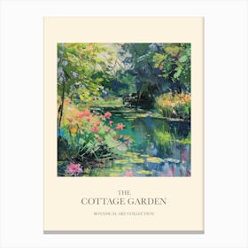 Cottage Garden Poster Floral Tapestry 8 Canvas Print