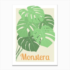 Monstera Love Canvas Print