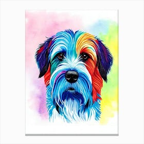 Pointer (German Wirehaired) Rainbow Oil Painting dog Canvas Print