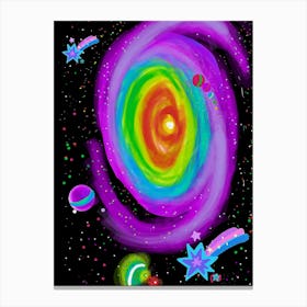 Galaxy Painting Canvas Print