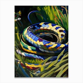 Western Ribbon 1 Snake Painting Canvas Print