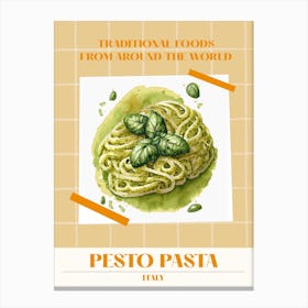 Pesto Pasta Italy 2 Foods Of The World Canvas Print