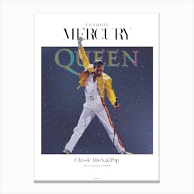 Freddie Mercury Poster Canvas Print