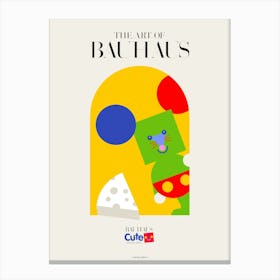 BAUHAUS FOR KIDS | GREEN MOUSE Canvas Print