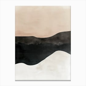 Whispering Shapes Minimalist Style Canvas Print