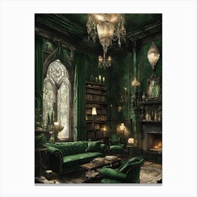 Gothic Living Room Canvas Print