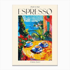 Turin Espresso Made In Italy 1 Poster Canvas Print