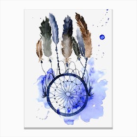 Dream Catcher Watercolor Painting Canvas Print