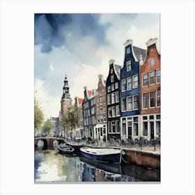 Amsterdam City Painting (32) Canvas Print