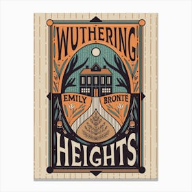 Book Cover - Wuthering Heights by Emily Brontë Canvas Print