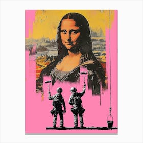 Mona In Pink Canvas Print