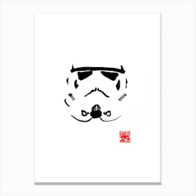 Storm Trooper Helmet Canvas Print
