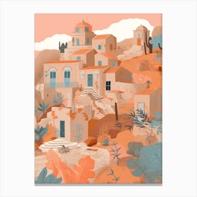 Agrigento, Italy Illustration Canvas Print