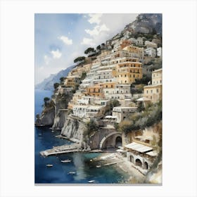 Summer In Positano Painting (9) 1 Canvas Print