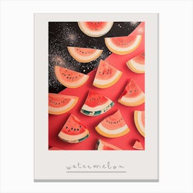 Art Deco Watermelon 2 Poster Canvas Print