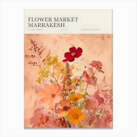 Flowers Market Marrakech Canvas Print