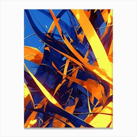 Abstract Blue And Orange 1 Canvas Print