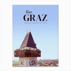 Visit Graz Canvas Print