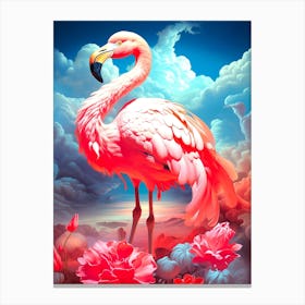 Pink Flamingo Canvas Print