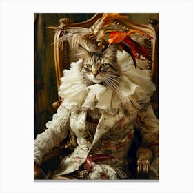 Cat In Costume 3 Canvas Print