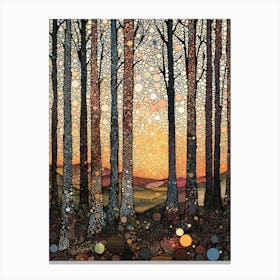 Trees Forest Painting Exhibition Poster Painting Floral Décor Canvas Print