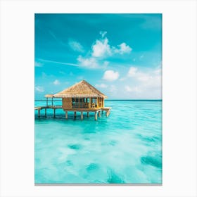 Hut On The Beach Canvas Print