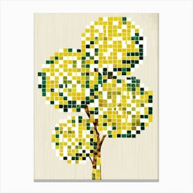 Mosaic Tree Canvas Print