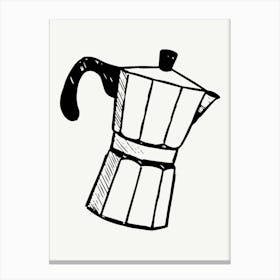 Coffee Maker Illustration Canvas Print