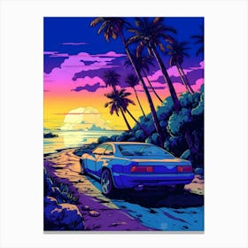 Toyota Celica Ghibli Style Canvas Print