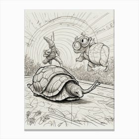 Turtles And Snails Canvas Print