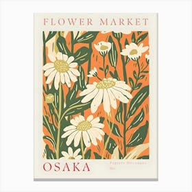 Flower Market Osaka Canvas Print