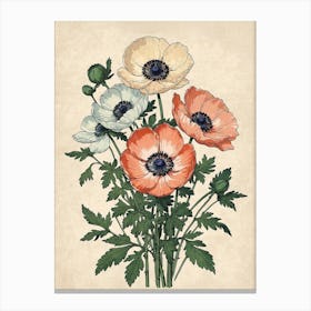 Anemones 3 Canvas Print