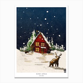 Wonderland Christmas Cottage Canvas Print