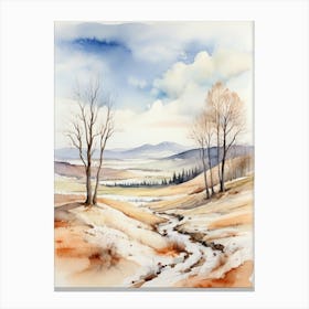 Watercolor Landscape 1 Canvas Print